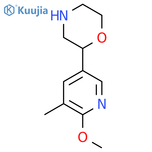 2-(6-methoxy-5-methylpyridin-3-yl)morpholine structure