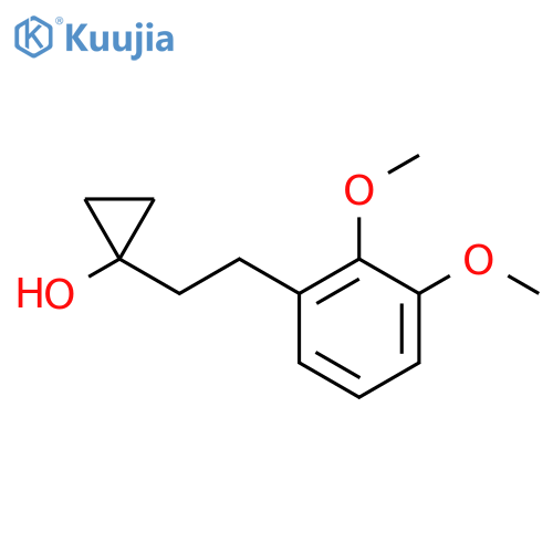 1-2-(2,3-dimethoxyphenyl)ethylcyclopropan-1-ol structure