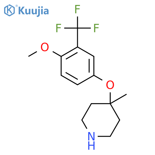 4-4-methoxy-3-(trifluoromethyl)phenoxy-4-methylpiperidine structure