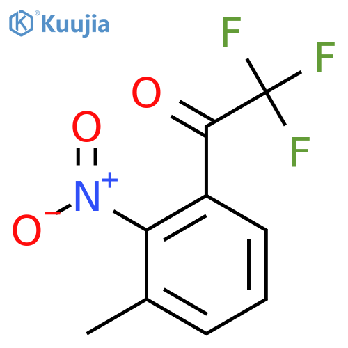 2,2,2-Trifluoro-1-(3-methyl-2-nitrophenyl)ethan-1-one structure