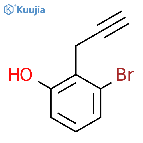 3-bromo-2-(prop-2-yn-1-yl)phenol structure