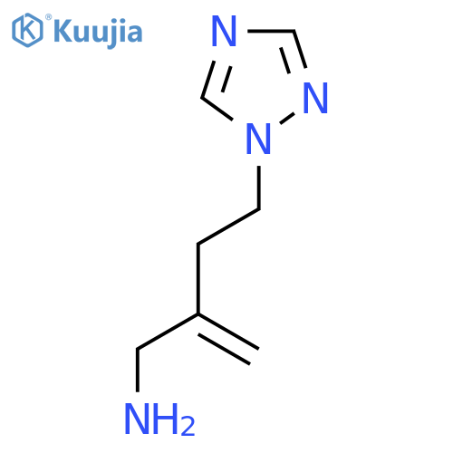 1-3-(aminomethyl)but-3-en-1-yl-1H-1,2,4-triazole structure