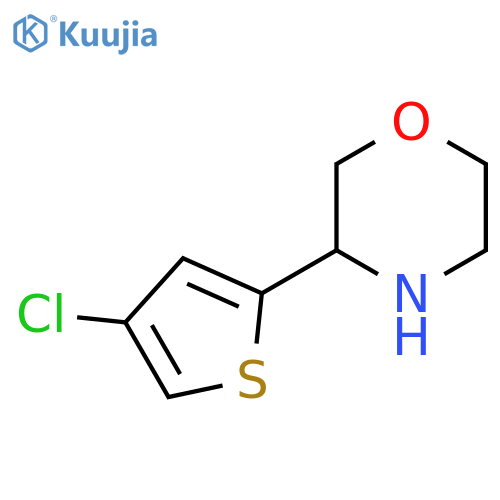 3-(4-chlorothiophen-2-yl)morpholine structure