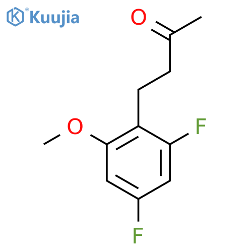4-(2,4-difluoro-6-methoxyphenyl)butan-2-one structure