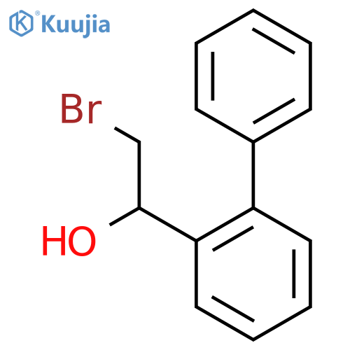 2-bromo-1-(2-phenylphenyl)ethan-1-ol structure