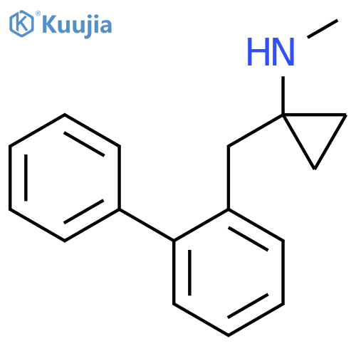 N-methyl-1-(2-phenylphenyl)methylcyclopropan-1-amine structure
