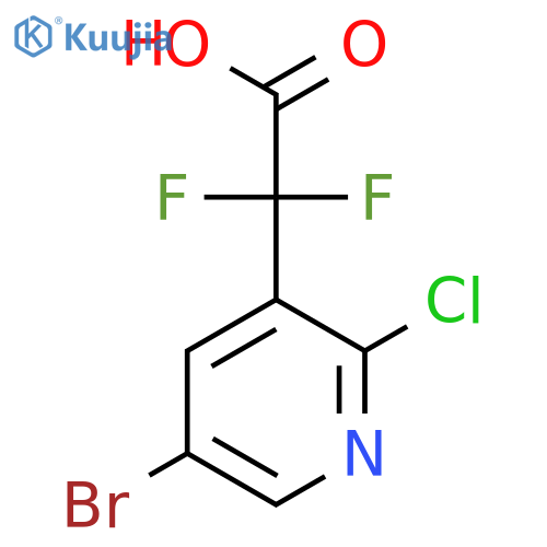 2-(5-bromo-2-chloropyridin-3-yl)-2,2-difluoroacetic acid structure