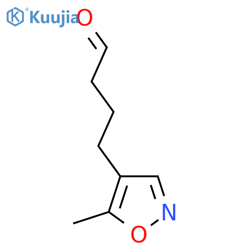 4-(5-Methyl-1,2-oxazol-4-yl)butanal structure