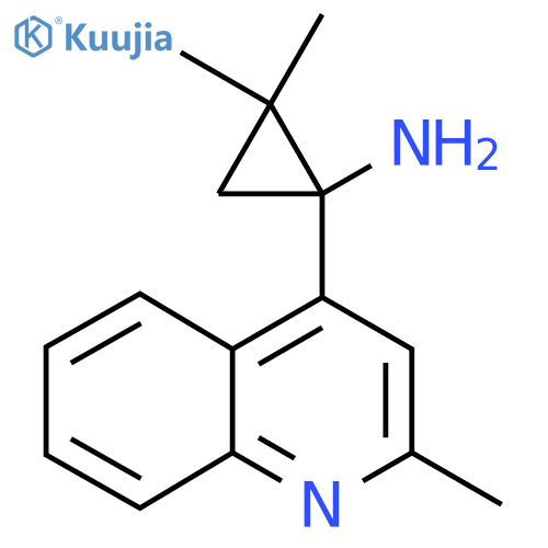 2,2-dimethyl-1-(2-methylquinolin-4-yl)cyclopropan-1-amine structure