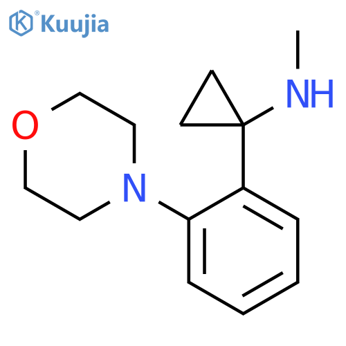N-methyl-1-2-(morpholin-4-yl)phenylcyclopropan-1-amine structure