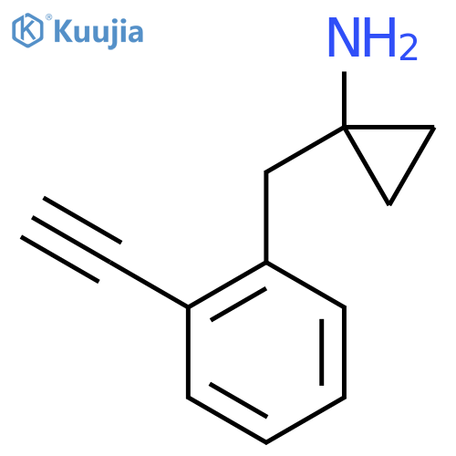 1-(2-ethynylphenyl)methylcyclopropan-1-amine structure