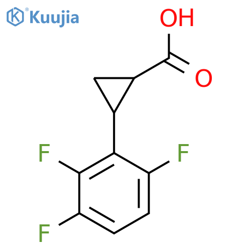 2-(2,3,6-trifluorophenyl)cyclopropane-1-carboxylic acid structure