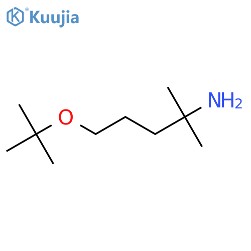 5-(tert-butoxy)-2-methylpentan-2-amine structure