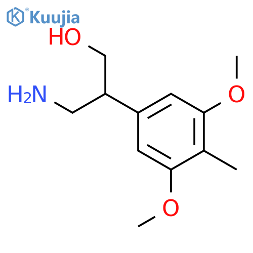 3-amino-2-(3,5-dimethoxy-4-methylphenyl)propan-1-ol structure