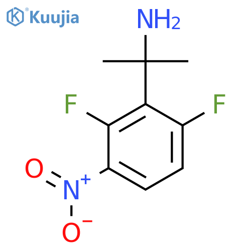 2-(2,6-difluoro-3-nitrophenyl)propan-2-amine structure