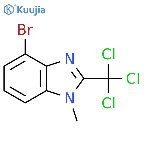 4-bromo-1-methyl-2-(trichloromethyl)-1H-1,3-benzodiazole structure