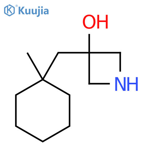 3-(1-methylcyclohexyl)methylazetidin-3-ol structure