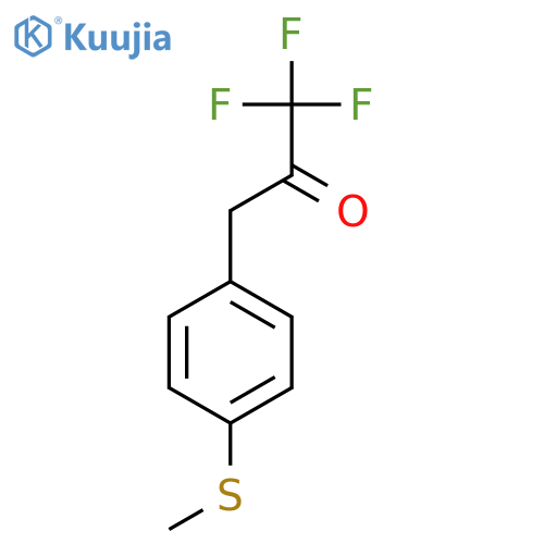 1,1,1-trifluoro-3-4-(methylsulfanyl)phenylpropan-2-one structure