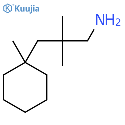 2,2-dimethyl-3-(1-methylcyclohexyl)propan-1-amine structure
