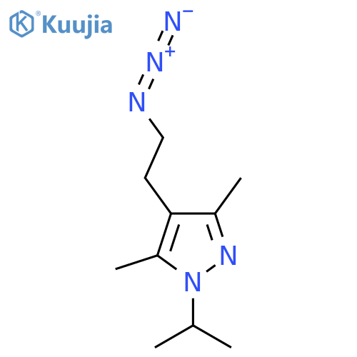 4-(2-azidoethyl)-3,5-dimethyl-1-(propan-2-yl)-1H-pyrazole structure