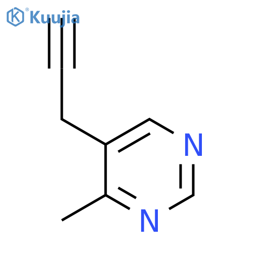 4-methyl-5-(prop-2-yn-1-yl)pyrimidine structure