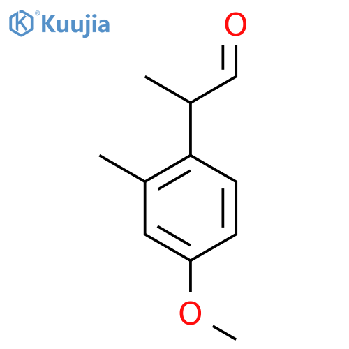 2-(4-methoxy-2-methylphenyl)propanal structure