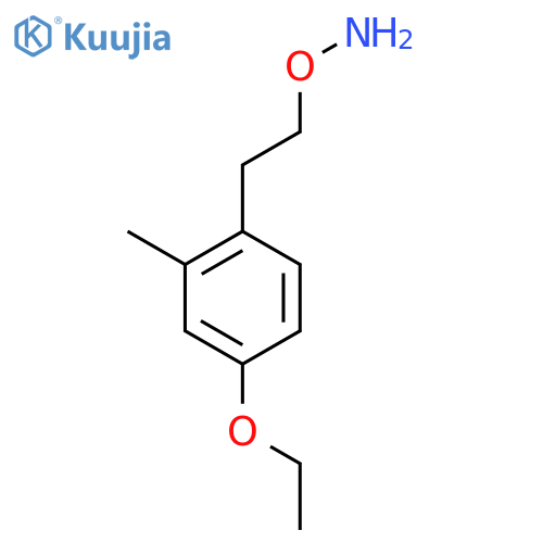 O-2-(4-ethoxy-2-methylphenyl)ethylhydroxylamine structure
