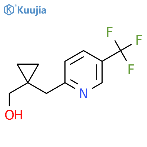 (1-{5-(trifluoromethyl)pyridin-2-ylmethyl}cyclopropyl)methanol structure