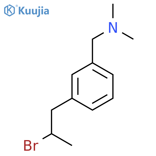 {3-(2-bromopropyl)phenylmethyl}dimethylamine structure
