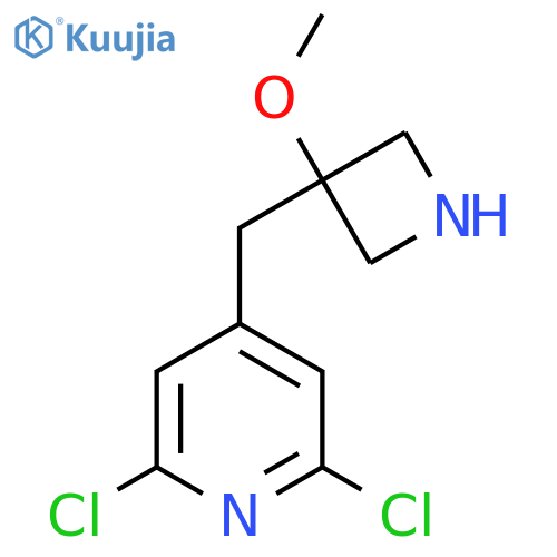2,6-dichloro-4-(3-methoxyazetidin-3-yl)methylpyridine structure