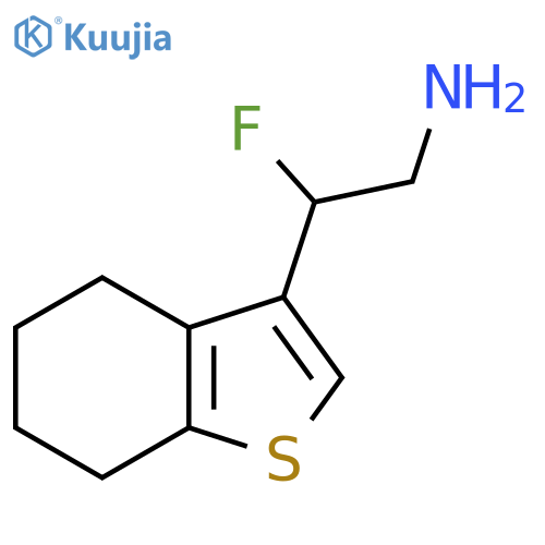 2-fluoro-2-(4,5,6,7-tetrahydro-1-benzothiophen-3-yl)ethan-1-amine structure