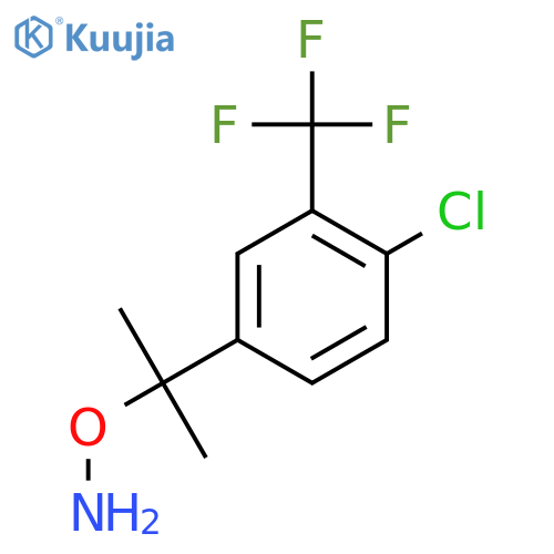 O-{2-4-chloro-3-(trifluoromethyl)phenylpropan-2-yl}hydroxylamine structure