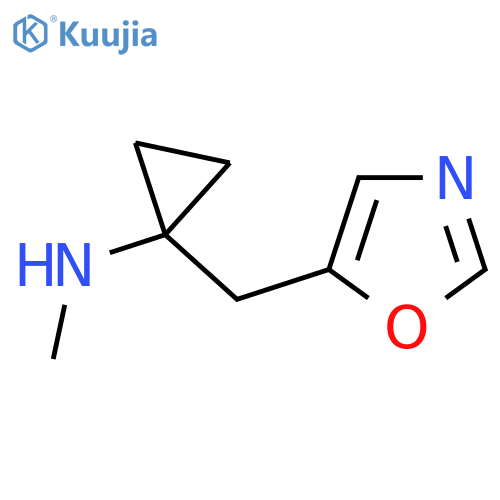 N-methyl-1-(1,3-oxazol-5-yl)methylcyclopropan-1-amine structure