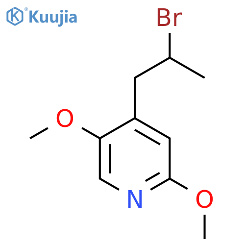 4-(2-bromopropyl)-2,5-dimethoxypyridine structure