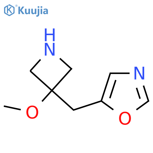 5-(3-methoxyazetidin-3-yl)methyl-1,3-oxazole structure