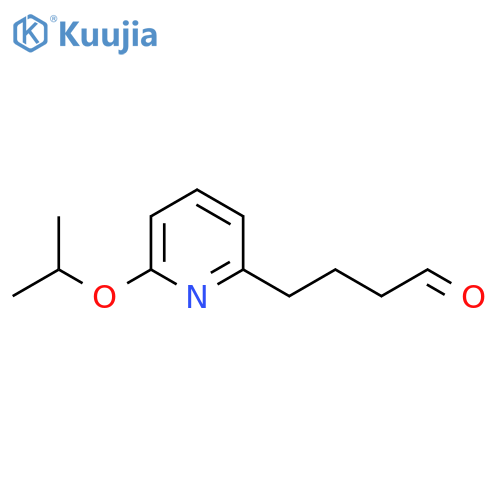 4-6-(propan-2-yloxy)pyridin-2-ylbutanal structure