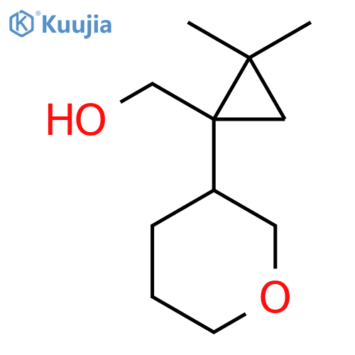 2,2-dimethyl-1-(oxan-3-yl)cyclopropylmethanol structure