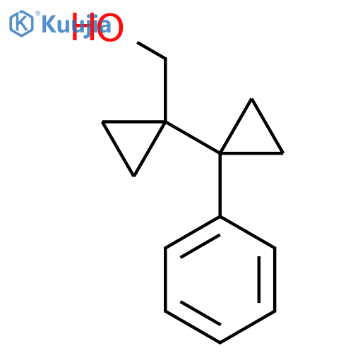 1-(1-phenylcyclopropyl)cyclopropylmethanol structure