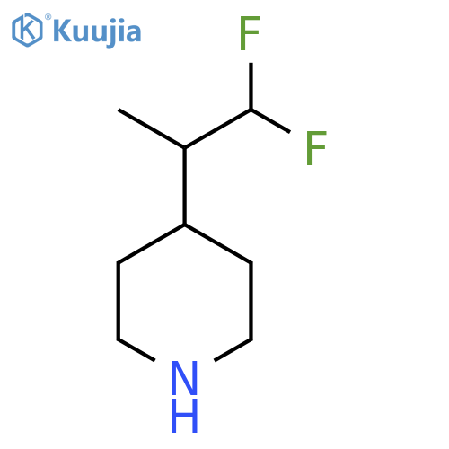 4-(1,1-difluoropropan-2-yl)piperidine structure