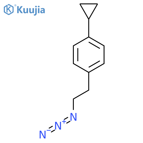 1-(2-azidoethyl)-4-cyclopropylbenzene structure