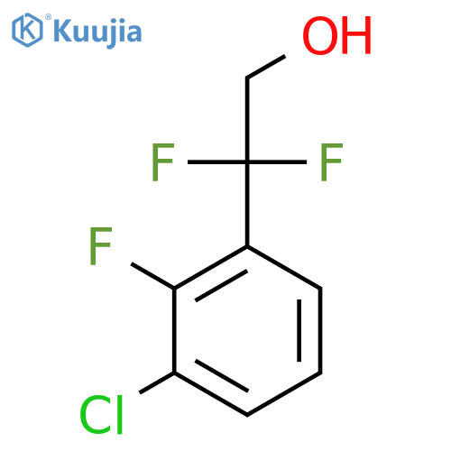 2-(3-chloro-2-fluorophenyl)-2,2-difluoroethan-1-ol structure