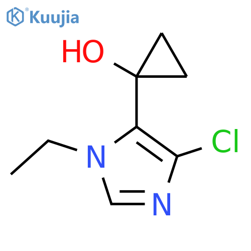 1-(4-chloro-1-ethyl-1H-imidazol-5-yl)cyclopropan-1-ol structure