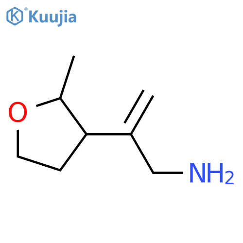2-(2-methyloxolan-3-yl)prop-2-en-1-amine structure