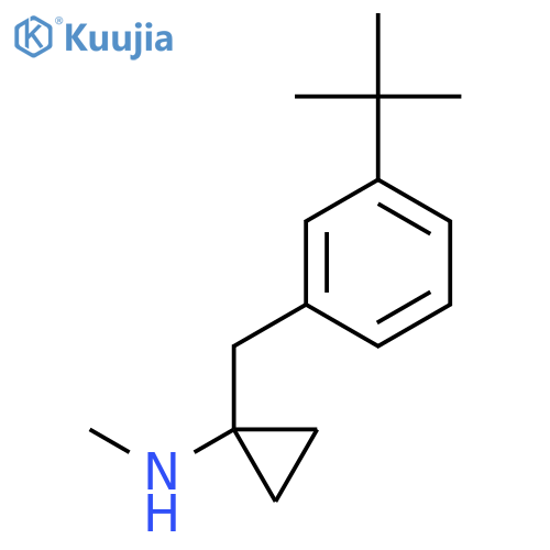 1-(3-tert-butylphenyl)methyl-N-methylcyclopropan-1-amine structure