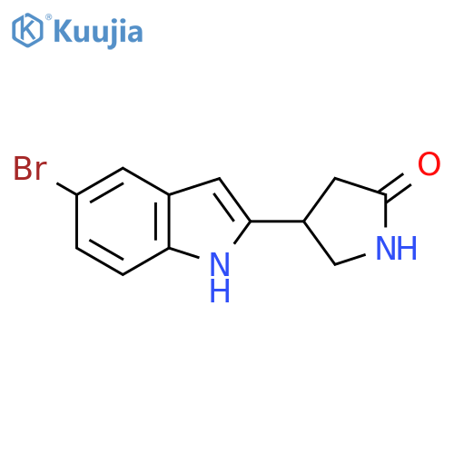 4-(5-bromo-1H-indol-2-yl)pyrrolidin-2-one structure