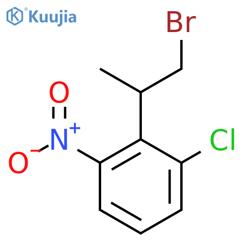 2-(1-Bromopropan-2-yl)-1-chloro-3-nitrobenzene structure