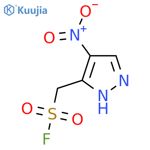 (4-nitro-1H-pyrazol-3-yl)methanesulfonyl fluoride structure