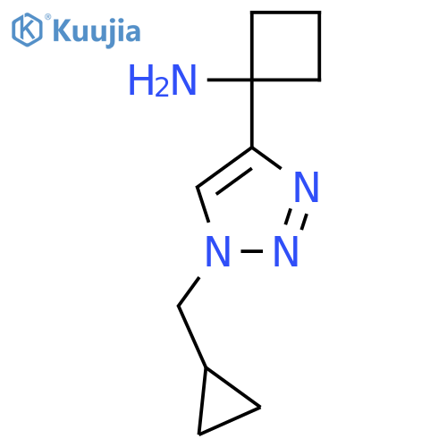 1-1-(cyclopropylmethyl)-1H-1,2,3-triazol-4-ylcyclobutan-1-amine structure