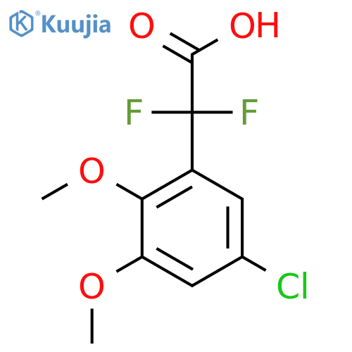 2-(5-chloro-2,3-dimethoxyphenyl)-2,2-difluoroacetic acid structure