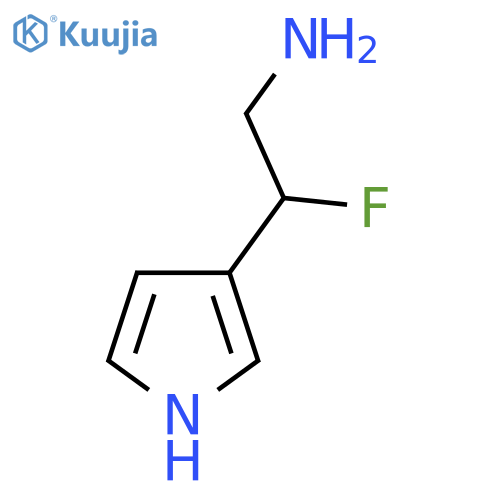 2-fluoro-2-(1H-pyrrol-3-yl)ethan-1-amine structure